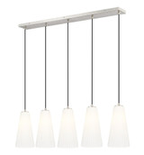 Farrell 5 Light Linear Chandelier 13.75 x 7.25 Inches Wide by Z-Lite - 3043P7-5L