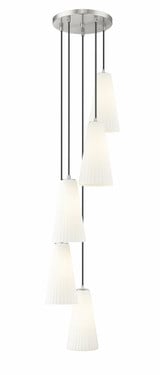 Farrell 5 Light Chandelier 13.75 Inches Tall and 12 Inches Wide by Z-Lite - 3043P7-5R