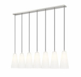 Farrell 7 Light Linear Chandelier 13.75 x 7.25 Inches Wide by Z-Lite - 3043P7-7L