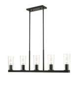 Titus 5 Light Linear Chandelier 12 Inches Tall and 5 Inches Wide by Z-Lite - 826-5L