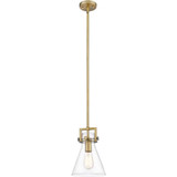 Newton Cone 1 Light Pendant 8 Inch Wide by Innovations - 517-411-1S-8CL-8
