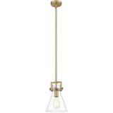 Newton Cone 1 Light Pendant 8 Inch Wide by Innovations - 517-411-1S-8CL-8
