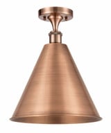 Ballston Cone 1 Light 16 Inch Wide Semi-Flush Mount by Innovations - 517-516-1C-16