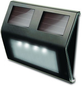 5.56 Inch 4 LED Solar-Powered Metal Deck Light (Pack of 4) by Maxsa - 47334