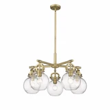 Newton Sphere 5 Light Medium Chandelier by Innovations - 410-5CR-G410-7