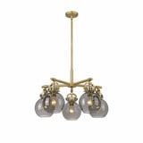 Newton Sphere 5 Light Medium Chandelier by Innovations - 410-5CR-G410-7