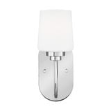 1 Light Traditional Wall Sconce with Etched/White Glass-11.38 Inches H by 4.5 Inches W - 73-BEL-4561281