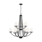 Craftsman Farmhouse Nine Light Chandelier - 73-BEL-4169546