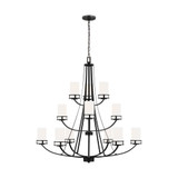 Craftsman Farmhouse Twelve Light Chandelier - 73-BEL-4169537