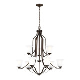 Traditional Nine Light Chandelier - 73-BEL-4569285