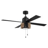 Kensey 4 Blade Ceiling Fan with Light Kit 52 Inch Wide by Craftmade - KNS52