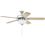 Twist N Click 5 Blade Ceiling Fan with 3Light Kit 52 Inch Wide by Craftmade - TCE52C1-C