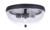 Sivo 2 Light Outdoor Flush Mount 6.13 Inch Tall X 13 Inch Wide by Craftmade - ZA3537