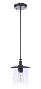 Canon 1 Light Outdoor Pendant 9.65 Inch Tall and 7.5 Inch Wide by Craftmade - ZA3611