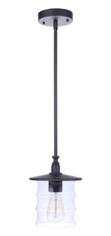 Canon 1 Light Outdoor Pendant 9.65 Inch Tall and 7.5 Inch Wide by Craftmade - ZA3611
