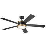 Salvo 5 Blade Ceiling Fan with Light Kit 56 Inch Wide by Kichler  - 330045