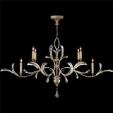 Beveled Arcs 6 Light Oversized Oval Chandelier by Fine Art 700840 - 700840