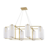 Pebble 8 Light Oversized Chandelier by Hudson Valley - 3478