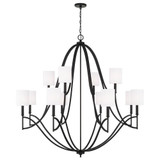 Black Reach 12 Light Oversized Chandelier by BSH - 309-BEL-4567359
