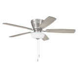 Wheeler 5 Blade Flush Mount Ceiling Fan with Light 52 Inch W by Craftmade - WHL52-5-C1