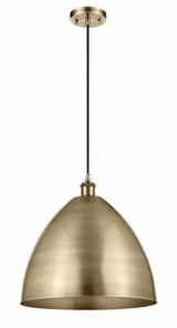 Ballston Cone 1 Light Mini Dome Pendant 18.75 Inches Tall by Innovations - 1P-16-16D
