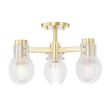 Shortwood Crescent 3 Light Semi Flush Mount by Bailey Street Home - 735-BEL-4366055