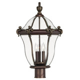 Diamond Warren 3 Light Large Outdoor Post Top or Pier Mount by BSH - 81-BEL-3001739