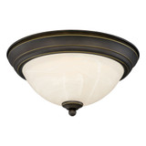 Stevens 19W 1 LED Round Flush Mount 6.5 Inch Tall X 13 Inch Wide by Vaxcel - C0291