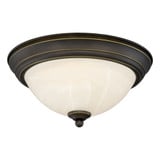 Stevens 19W 1 LED Round Flush Mount 6.5 Inch Tall X 13 Inch Wide by Vaxcel - C0291