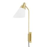 Hooke 1 Light Plug In Wall Sconce 24 x 6 Inch by Hudson Valley - 5831