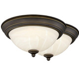 Stevens 19W 1 LED Flush Mount 6.5 Inch Tall and 13 Inch Wide by Vaxcel - C0295