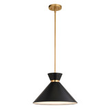 Racine 1 Light Pendant 9.75 Inch Tall and 15 Inch Wide by Vaxcel - P0398