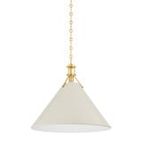 Painted No. 2 1 Light Pendant 17.5 Inch and 21 Inch Wide by Hudson Valley - MDS352L