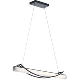 Rowan 1 LED Light Minimalistic Linear Chandelier by Elan - 84125