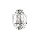 Arietta 4 Light 12.5 Inch Wide Semi Flush Mount by Hudson Valley - 6500