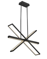 Tangent 1 Light Oversized Linear Chandelier by Fredrick Ramond - FR34806
