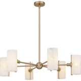 Curran 6 Light Chandelier 8.75 Inch Tall and 36 Inch Wide by Quoizel - CRR5036