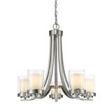 Willow 5 Light Chandelier 25.25 Inches Wide by 22.25 Inches High by Z-Lite - 426W