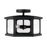 Walton 3 Light 16 Inch Wide Outdoor SemiFlush Mount by Capital - 946632