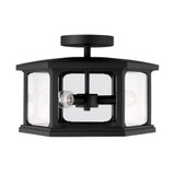 Walton 3 Light 16 Inch Wide Outdoor SemiFlush Mount by Capital - 946632