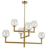 Nora 6 Light Oversized 2 Tier Chandelier by Dainolite - NOR-326C