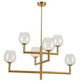Nora 6 Light Oversized 2 Tier Chandelier by Dainolite - NOR-326C