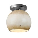 Radiance 1Light Medium Globe Semi Flush Mount 9 Inch Tall by Justice Design - CER-6353