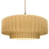 Radiance 10W 1 LED Pleated Twisted Cord Pendant by Justice Design - CER-6555-LED1