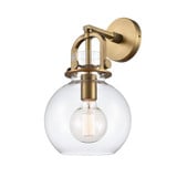 Newton Sphere 1 Light Glass Wall Sconce by Innovations - 410-1W-G410-8