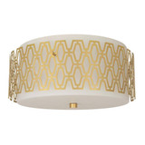 Marcel 3 Light Flushmount 7.25 Inch Tall and 16 Inch Wide by Robert Abbey - 203_P