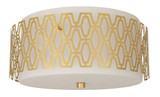 Marcel 3 Light Flushmount 7.25 Inch Tall and 16 Inch Wide by Robert Abbey - 203_P