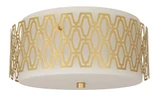 Marcel 3 Light Flushmount 7.25 Inch Tall and 16 Inch Wide by Robert Abbey - 203_P