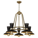 Vortex 5 Light Chandelier 27 Inch Tall and 34 Inch Wide by Robert Abbey - 568_P