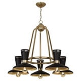 Vortex 5 Light Chandelier 27 Inch Tall and 34 Inch Wide by Robert Abbey - 568_P